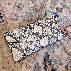 Snake Print Clutch/Belt Bag